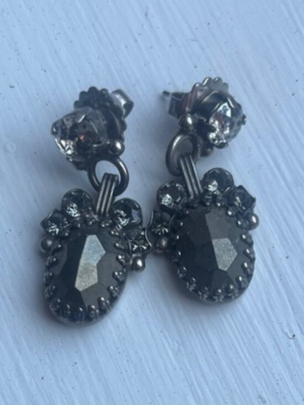Sorrelli Black Crystal Drop Earrings